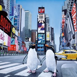 New York Times by Steve Tandy - Limited Edition on Canvas sized 16x16 inches. Available from Whitewall Galleries